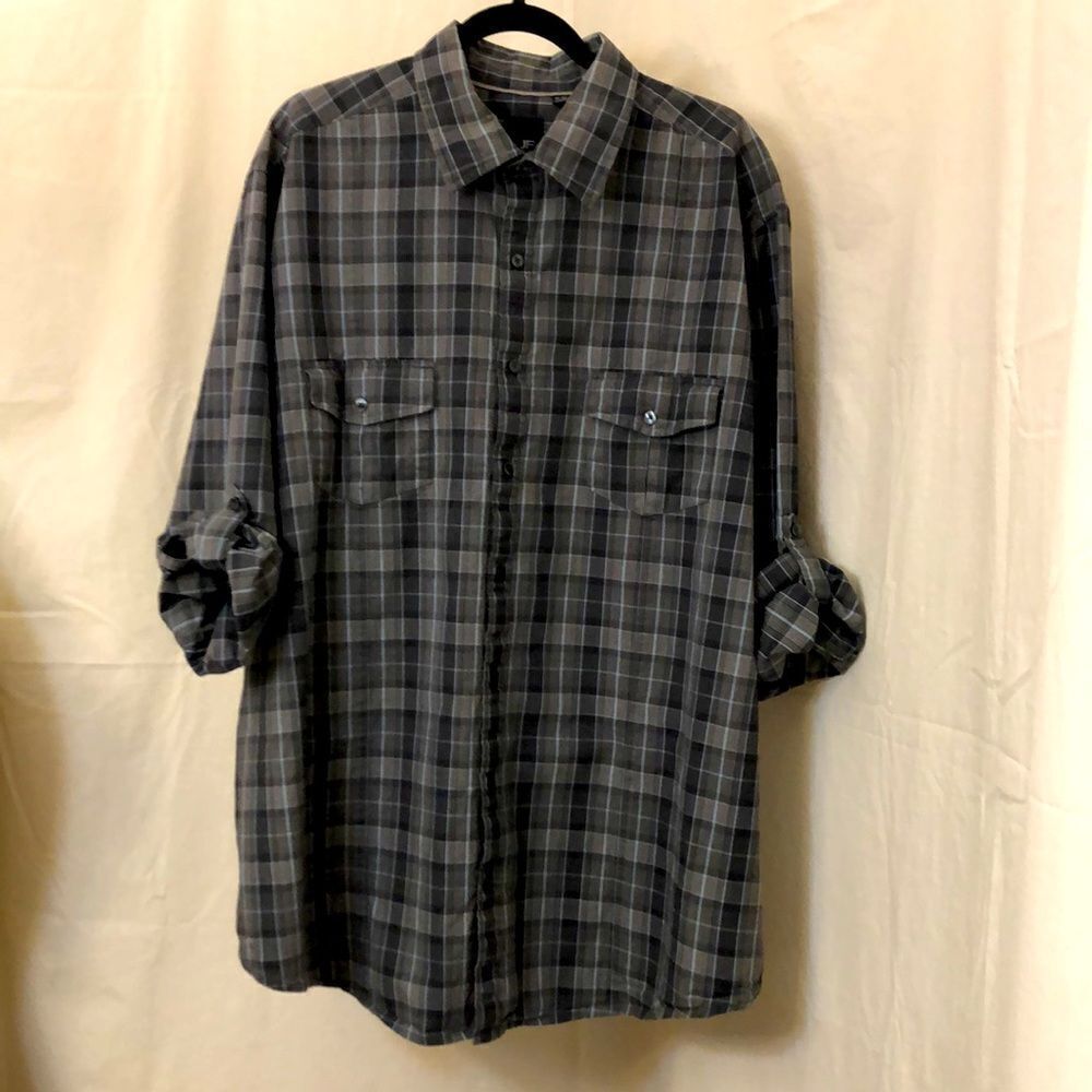 Bundle J.Ferrar mens button front long sleeve shirt size 2XLT - Picture 6 of 14